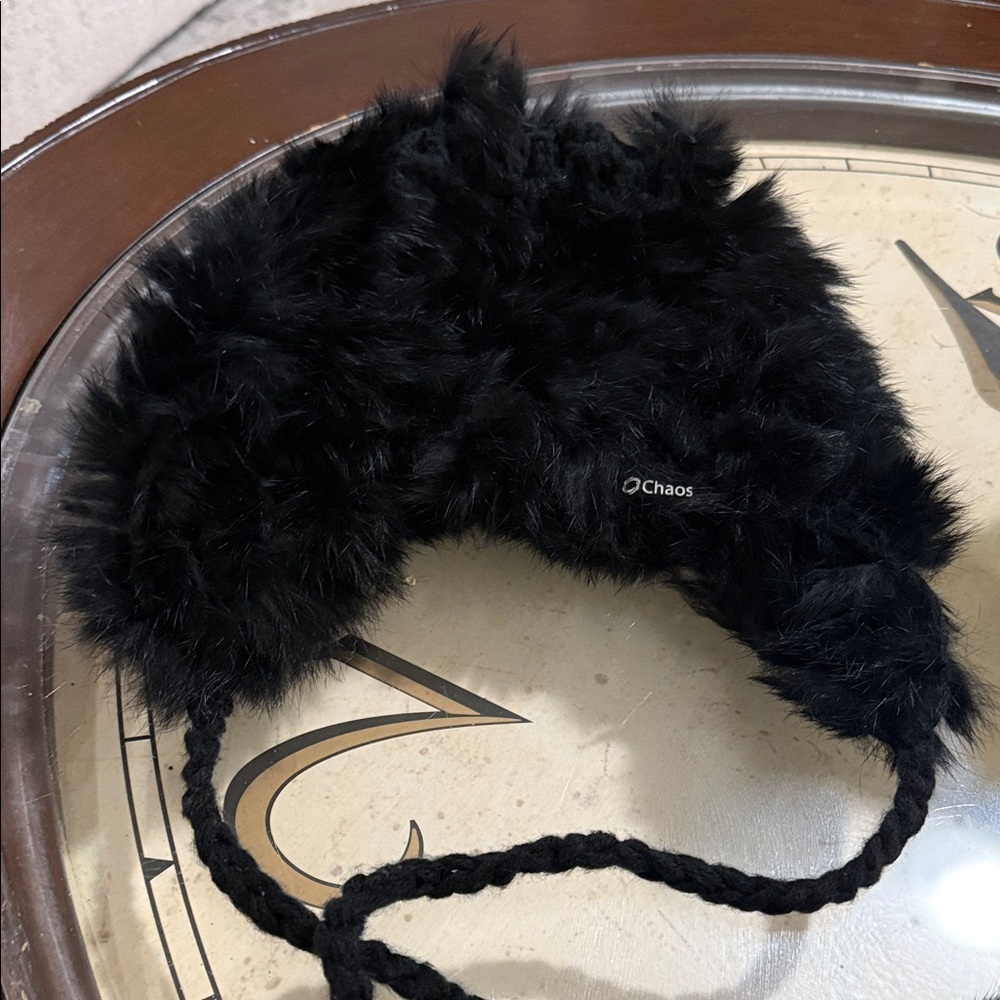 Chaco Fuzzy Black Kids Hat